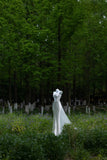 Princess Women's Mermaid Spaghetti Straps With Flowers Backless White Floor Length Wedding Dresses HZ0311