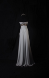 Retro Prom Dresses A Line Sweetheart Silver Gray 80s Beaded Vintage Fashion Long Prom Dresses Party Gowns HZ0311