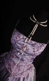 Retro Prom Dresses Ball Gown Spaghetti Strap 80s With Beaded Slit Lilac Sequins Vintage Fashion Long Prom Dresses Party Gowns HZ0311