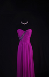 Vintage Prom Dresses 1980s Retro Classy A line Sweethart Chiffon Beaded Inspo Long Prom Gown HZ0311