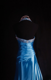 Retro Prom Dresses Sheath Halter Blue With Silver Beaded 70s 80s Pleated Vintage Fashion Long Prom Dresses Party Gowns HZ0311