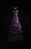 Vintage Prom Dresses 2000s Ball Gown Sweetheart Grape Satin Prom Dress Inspiration Long Prom Dresses HZ0311