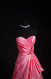 Vintage Prom Dresses 1950s Formal Retro Classy A Line Sweetheart Pink Tulle Evening Dress Inspiration Long Prom Party Gown HZ0311