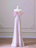 Beautiful A line Off The Shoulder Sequin Pink Prom Dresses Inspiration Prom Dress Princess Graduation Dress HZ0311