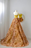 Princess Quinceanera Dresses Ball Gown Sweetheart Satin Quince Outfits Vestidos De 15 Anos Long Sweet 16 Dress HZ0311
