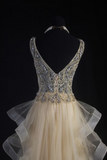 Vintage Prom Dresses 1950s Retro Classy A line V Neck Beaded Long Party Dress Inspiration Evening Dresses HZ0311