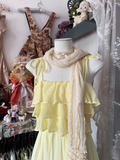 Vintage Prom Dresses 1950s Formal Retro Classy A line Spaghetti Straps Chiffon Yellow Evening Dress Long Prom Party Gown HZ0311