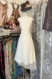 Vintage Prom Dresses 1950s Formal Retro Classy A Line V Neck Chiffon Evening Dress Prom Party Gown HZ0311
