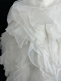 Retro Ball Gown Sweetheart Tulle Layers Style Long 1970s Inspired Wedding Dress Bride Gowns Wedding Dresses HZ0311
