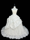 Vintage 50s Retro Wedding Dresses Ball Gown Strapless Plus Size 1980s Lace Vintage Long Wedding Dress Bride Gowns HZ0311