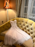 Modest a line spaghetti straps pink prom dress formal party dresses HZ0311