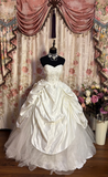 Retro Style Wedding Dresses Ball Gown Sweetheart Plus Size 1980s Vintage Long Wedding Dress Bride Gown HZ0311
