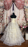 Retro Style Wedding Dresses Ball Gown Strapless Plus Size 1980s Vintage Long Wedding Dress Bride Gown HZ0311