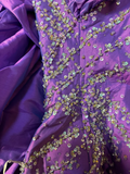 Vintage Ball Gown Sweetheart Grape With Layers Beads Sleeveless 90s Long Prom Dresses Prom Gowns HZ0311