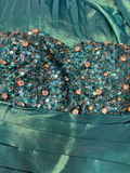 Retro Prom Dresses Mermaid Sweetheart Vintage Fashion Inspiration Teal Blue Taffeta Long Prom Dresses Party Dress Prom Gowns HZ0311