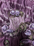 Vintage Ball Gown Strapless Grape Tulle Beaded Long Quinceanera Dress Sweet 15 Gown 16 Birthday Dresses HZ0311