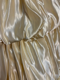 Retro Ball Gown Spaghetti Strap Ivory 70s Fitted Corset Bride Gown Long Wedding Dresses Bride Dress HZ0311