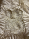 Retro Mermaid Spaghetti Strap Lace 60s White Fitted Corset Bride Gowns Wedding Dresses HZ0311
