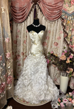 Retro Mermaid Sweetheart Satin 70s White Fitted Corset Long Wedding Dress Bride Gowns Brides Dresses HZ0311