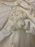 Retro Ball Gown Sweetheart Neckline 60s White Fitted Corset Bride Gown Long Wedding Dresses HZ0311