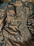 Retro Mermaid Strapless Taffeta Long Prom Dresses 80s 70s Party Prom Gowns HZ0311