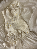 Retro Wedding Dresses Mermaid One Shoulder Plus Size 1970s Vintage Long Wedding Dress Bride Gowns HZ0311