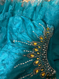 Vintage Prom Dresses 1950s Retro Classy Mermaid Sweetheart Inspo Blue Long Prom Gown HZ0311