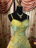 Vintage Mermaid Spaghetti Strap Sage Green With Beads Gem Long Prom Dresses Formal Party Teens Evening Gowns HZ0311