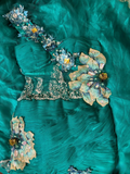 Vintage Mermaid One Shoulder Dark Green Sleeveless Long Prom Dresses Formal Party Teens Evening Gowns HZ0311