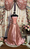 Vintage Prom Dress Outfit Ball Gown Spaghetti Straps Pink Long Prom Dresses Formal Evening Gowns HZ0311