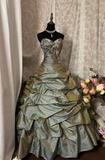 Vintage Outfits 50s Dress Prom Ball Gown Sweetheart Puffy Pleated Dresses Formal Party Teens Evening Gowns HZ0311