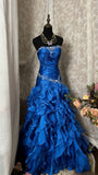 Vintage Prom Dress Outfit Mermaid Strapless Dark Purple Ruched Long 90s Prom Dresses Formal Evening Gowns HZ0311