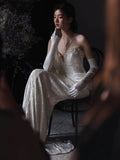 Gorgeous Mermaid Sweetheart White Beads Sequins Prom Dresses Formal Party Teens Evening Gowns HZ0311