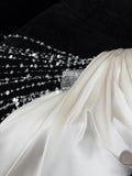 Fairy-tale Fairy-tale Mermaid Sweetheart Satin Beaded Fitted Wedding Dress Bride Gowns Wedding Dresses HZ0311