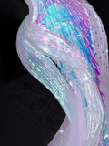Luxury Mermaid Strapless Lilac Sequins Beaded Fitted Wedding Dress Bride Gowns Wedding Dresses HZ0311