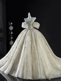 Luxury Ball Gown Sweetheart Sequins Beaded Fitted Corset Wedding Dress Bride Gowns Wedding Dresses HZ0311