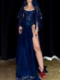 Sexy Burgundy Off Shoulder Sheath Split Long Party Dress Birthday Outfits, HZ0427