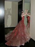 Modest Mermaid Sweetheart Burgundy With Beaded Crystals Prom Dress Aesthetic Long Graduation Evening Outfits HZ0311