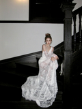 Mermaid Lace Wedding Dress With Straps Fairytale Brides Gown Wedding Dresses HZ0311