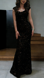 Modest Mermaid Sweetheart Sequins Black Prom Evening Dresses High School Teens Senior Night Dance Party Outfits HZ0311