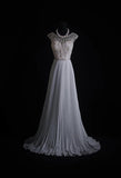 Vintage Prom Dresses Aesthetic A line Scoop Neck Silver Gray Pleated With Beaded Bodice Inspo Formal Party Gown HZ0311