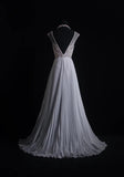 Vintage Prom Dresses Aesthetic A line Scoop Neck Silver Gray Pleated With Beaded Bodice Inspo Formal Party Gown HZ0311