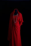 Vintage Prom Dresses Aesthetic A line One Shoulder Red Chiffon With Beaded Bodice Inspo Formal Party Gown HZ0311