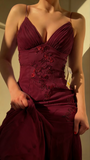 Pretty Mermaid Spaghetti Straps Lilac Long Prom Dresses Party Dress Inspiration HZ0311