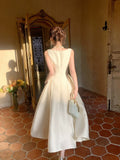 Modest A Line Square Neck Satin Prom Dresses Wedding Guest Dress 20th Birthday Outfits HZ0311