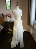 Vintage 1950s Mermaid Spaghetti Straps Ivory Prom Dresses Inspiration Long Party Evening Dress 18th Birthday Outfits HZ0311