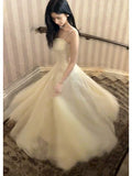 Simple A Line Spaghetti Straps Lace Ankle Length Prom Dresses 17th Nigh Party Birthday Outfits HZ0311