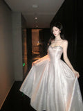 Modest A Line Spaghetti Straps Pink Sequin Prom Dresses Wedding Guest Dress 20th Birthday Outfits HZ0311