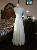 Modest A Line Scoop Neck White Lace Prom Dresses Inspiration Long Party Evening Dress 18th Birthday Outfits HZ0311