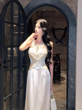Elegant A Line Jewel Neck White Ankle Length Prom Dresses 17th Nigh Party Birthday Outfits HZ0311